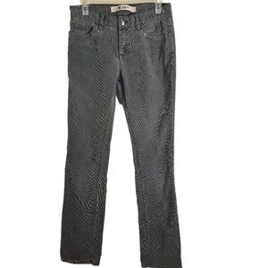 Gap Gray Slim Fit Stretch 5 Pocket Mid Rise Corduroy Pants Size 6L
